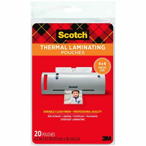 Pouch, Laminating, 4" x 6" 20/PK