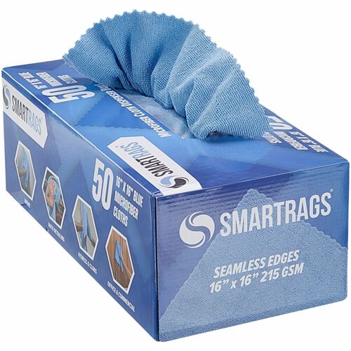 Cloth, Microfiber, 16x16, Blue 50/BX