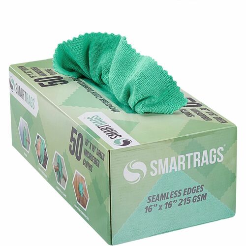 Cloth, Microfiber, 16x16, Green 50/BX