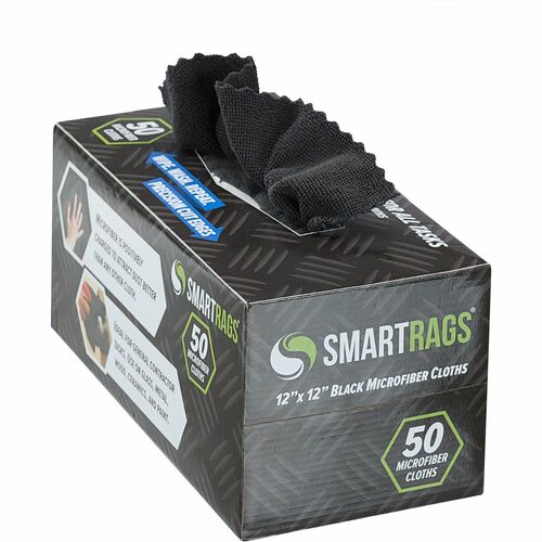 Cloth, Microfiber, 12x12, Black 50/BX