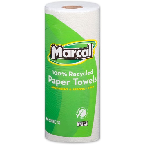 Towel, Roll, 2 Ply, White 15/CT