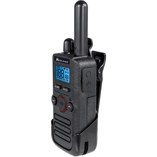 Radio, with Headset, 2 Way, 14 Hour Life, 4 Channels, 4.6 oz, Gray
