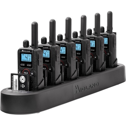 Radio, With Charger, 2-Way, 4 Channels, Black