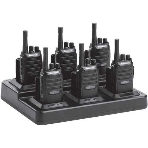 Business Radio Bundle, Li-Ion Battery, 12" x 14" x 6", Black