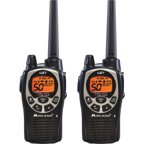 Radios, 2 Way, Pair, 36 Mile, Black