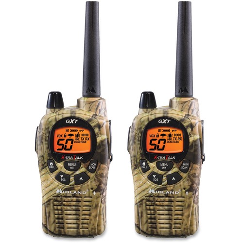 Two-Way Radios, Pair, 36 Mile Range, Camouflage