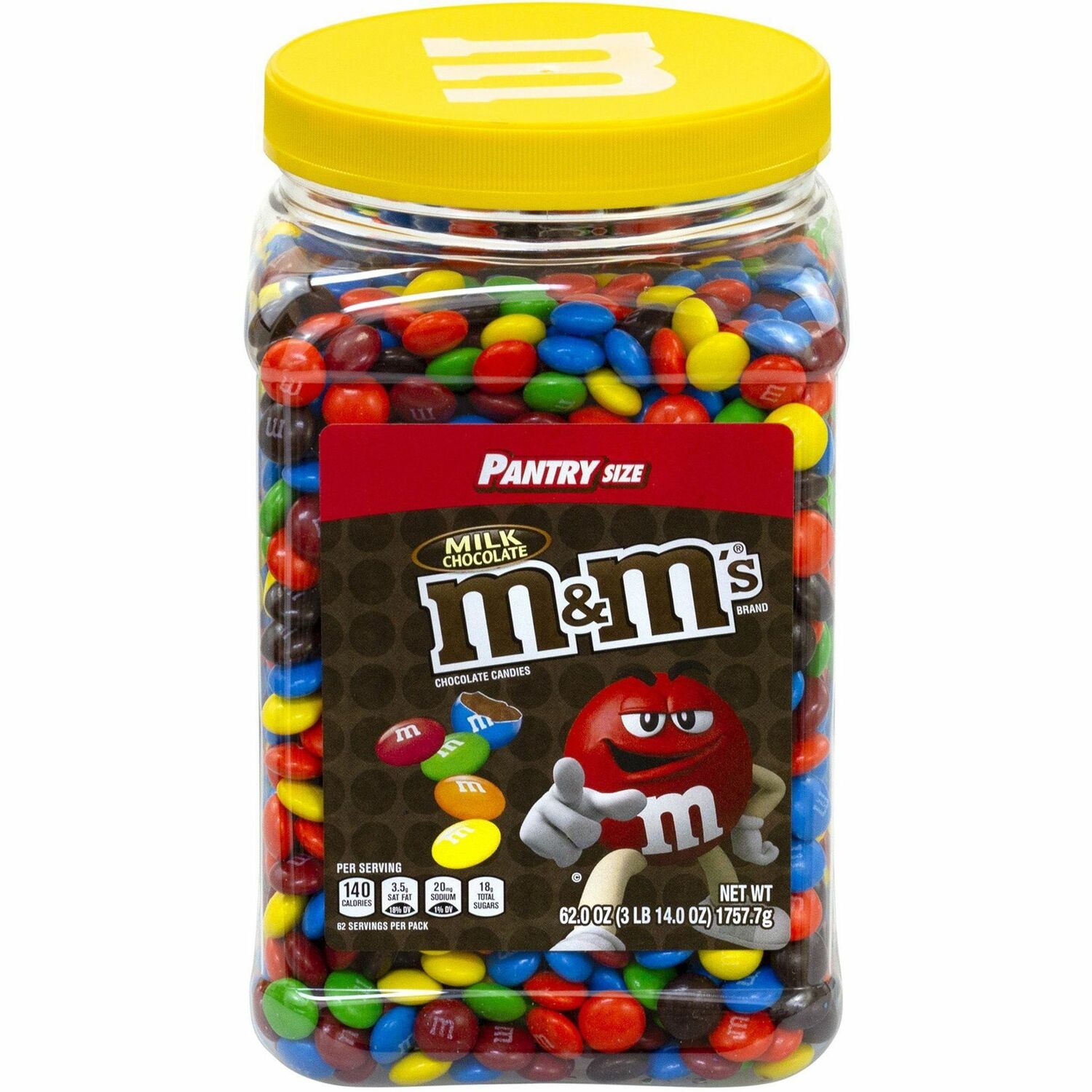 Candy, M&Ms, 62 Oz