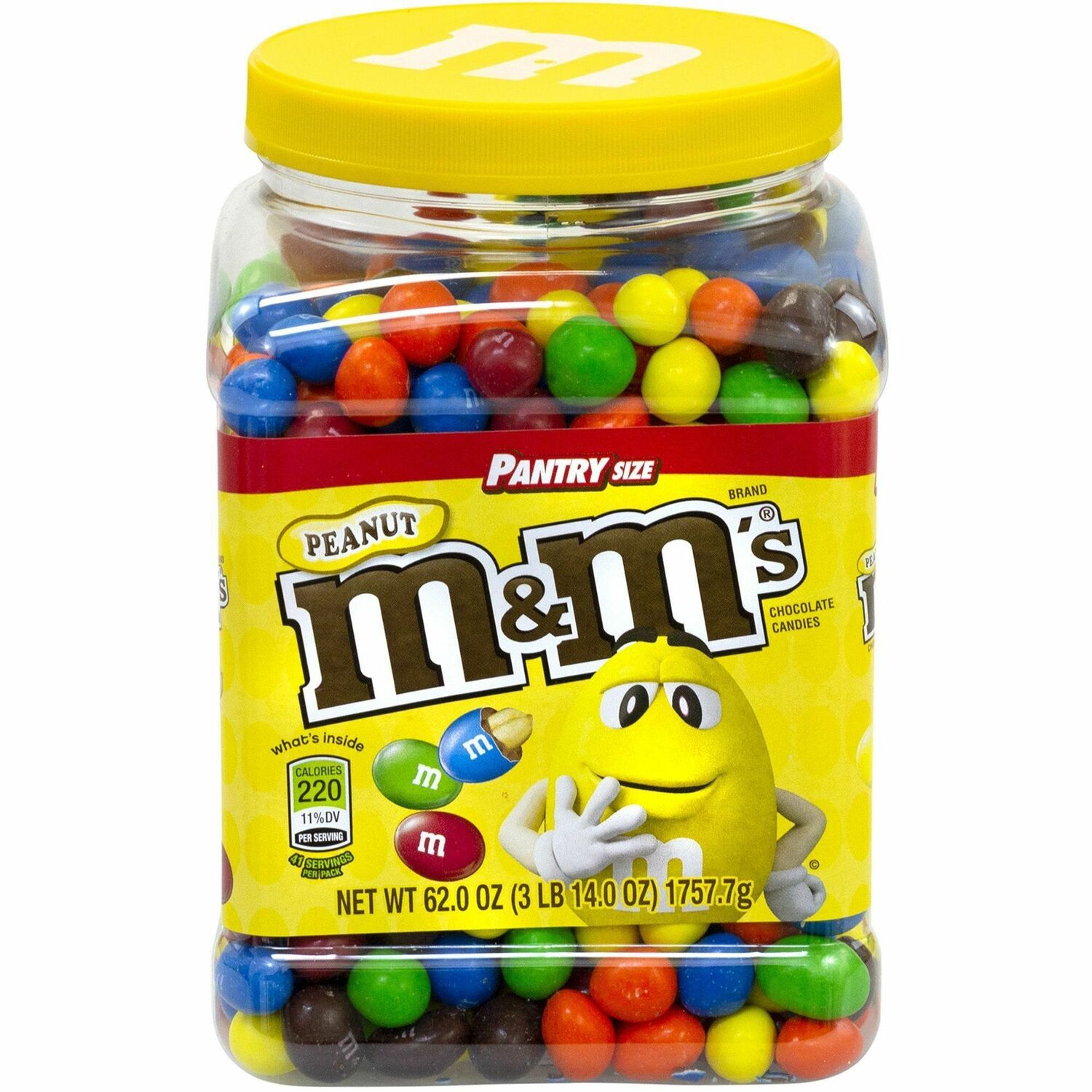 Candy, M&M's Peanut, 62 Oz