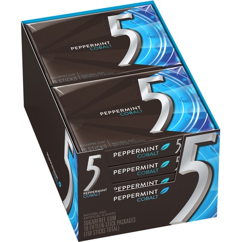 Cobalt Gum, Individually Wrapped, Peppermint 10/BX