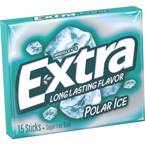 Gum, Polar Ice, 15 Stick, 3/5"x2-3/5"x3", Multi 10/BX