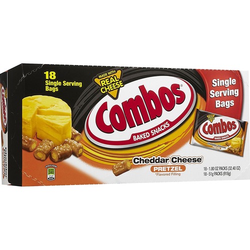 Pretzels, Cheddar Cheese, Combos, 1.8 oz 18/BX