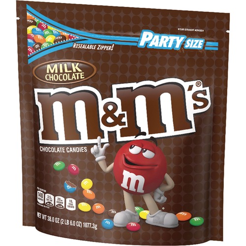 Candy, M&M's, Milk Chocolate, 38 Ounce