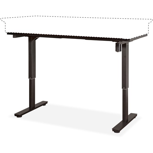 Sit/Stand Base, Electric, 30"-45" Height, Metal Finish
