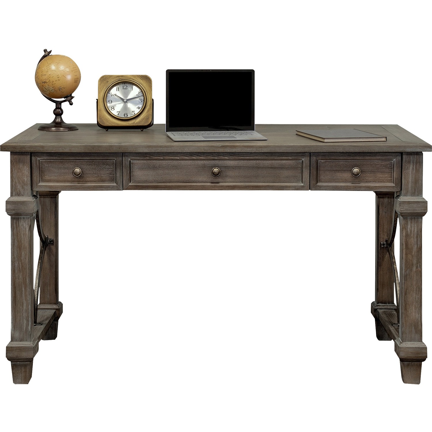 Desk, Writing, 3 Drawers, 54" x 27" x 30", Weathered Dove