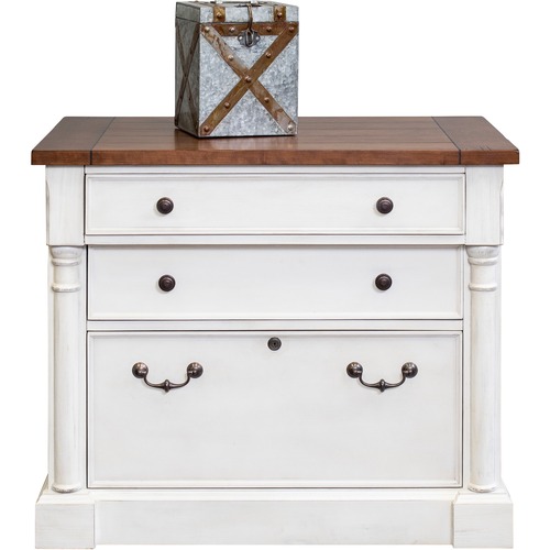 Lateral File, 2 Utility/1 File Drawer, 36" x 22" x 30", Weathered Chalk