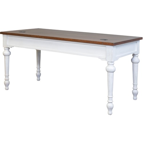 Desk, Writing, Keyboard Tray, 64" x 30" x 30", Weathered Chalk