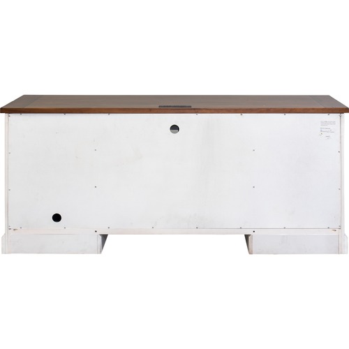 Credenza, With Drawers/Outlet/Printer Tray, 70" x 24" 30", Weathered Chalk