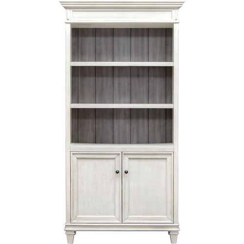 Bookcase, Door, Hartford, 40" x 14" x 78", Vintage Linen