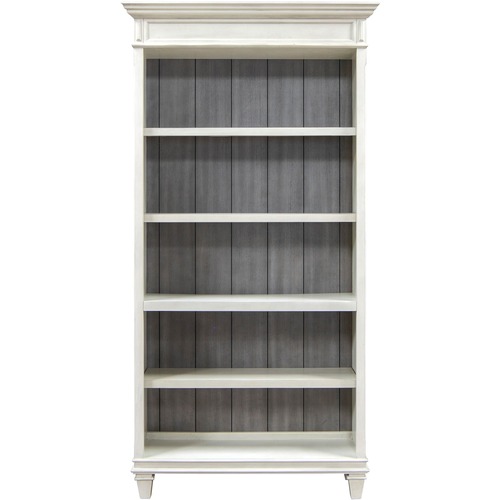 Bookcase, Open, Hartford, 40" x 14" x 78", Vintage Linen