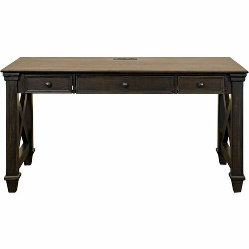 Desk, Writing, With 3 Drawers, 60"x28"x30", Chocolate