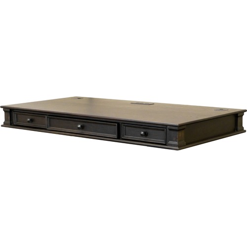 Desktop, Sit/Stand, With Drawers/Grommets/Outlet, 60" x 28", Chocolate