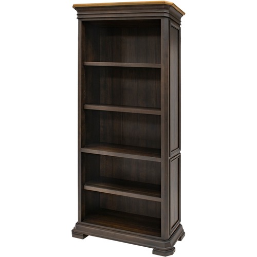 Bookcase, Open, Sonoma, 36" x 14" x 78", Dark Roast