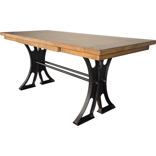 Desk, Writing, 1-Drawer, 72" x 30" x 30", Chestnut