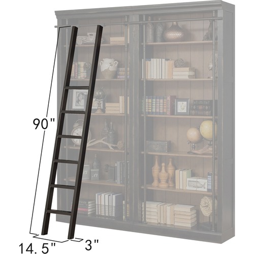 Ladder, Metal, 14-1/2" x 3" x 90", Chestnut