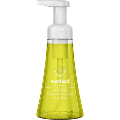 Handwash, Foaming, Lemon Mint, 10oz Pump, Yellow