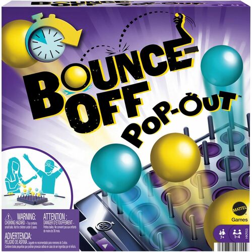 Party Game, Bounce-Off Pop-Out, Ball Bouncing, 1-4 Players