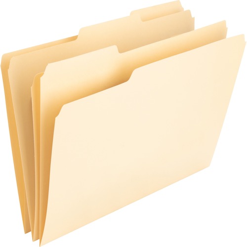 Folder, File, Recycled, 1/3 Assorted, Multicolor 100/BX