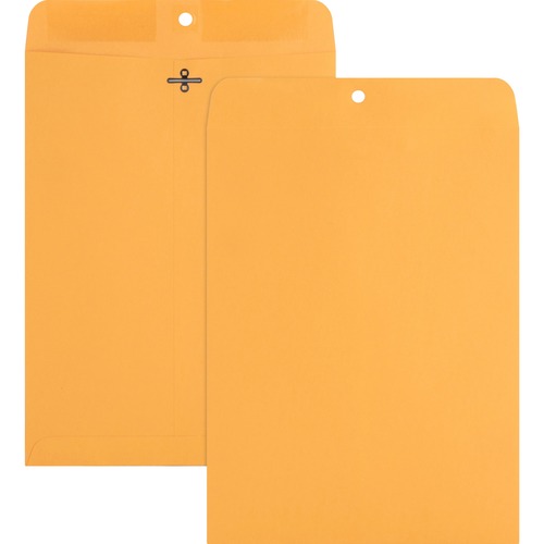 Clasp Envelope, 28Lb, 9" x 12", Natural Kraft 100/BX