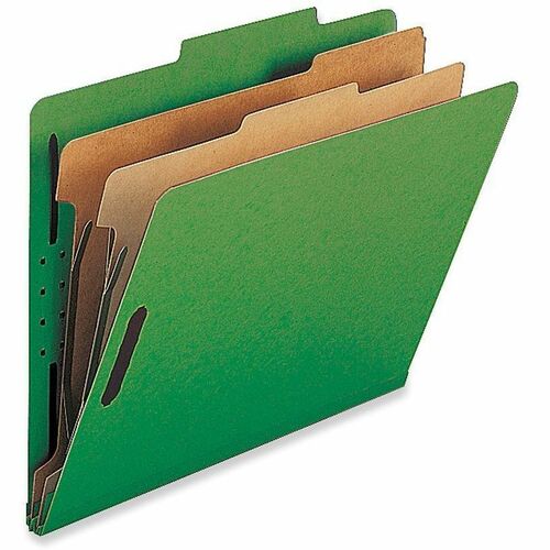 Folder, Classification, Legal, 2 Divider, Green 10/BX