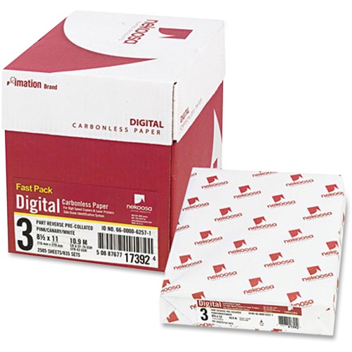 Paper, Carbonless 3 Part P/C/W 5/CT