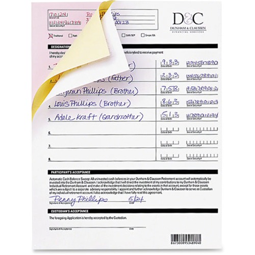 Paper, Carbonless CFB, We 5/CT