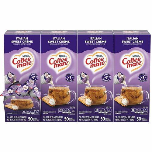 Creamer, Creme, Sweet, Italian, 50/BX 4/CT