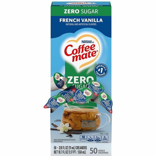 Creamer, French Vanilla, Sugar Free 50/BX