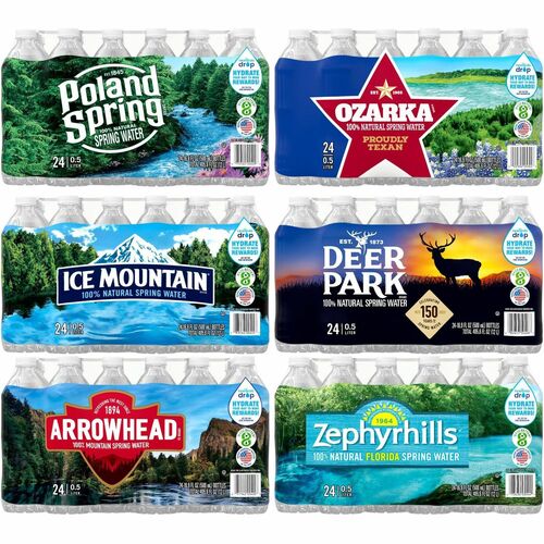 Spring Water, 0.5 Liter Bottles 24/CT
