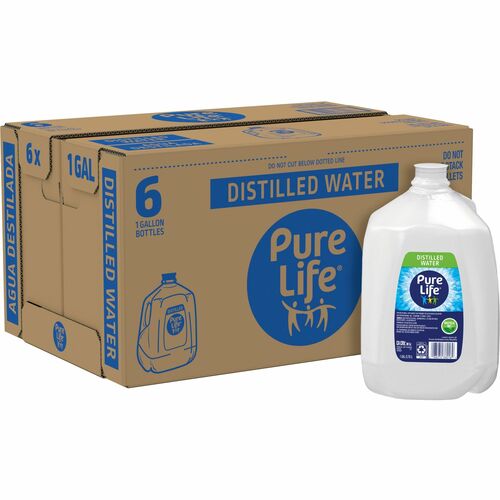 Water, Distilled, Pr Long Life, 1G, Side H 6/CT