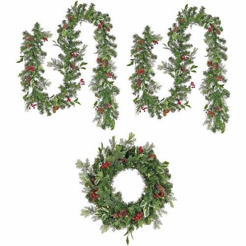Garland, Set, Hollyberry