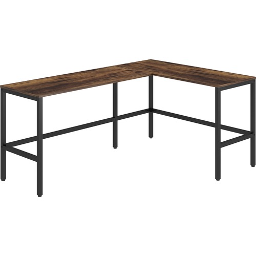 Desk, Metal Frame, L-Shpe, 67"