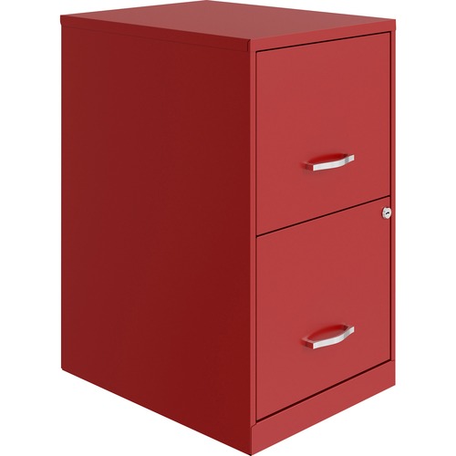 File, Vertical, Two Drawer, 18", Red