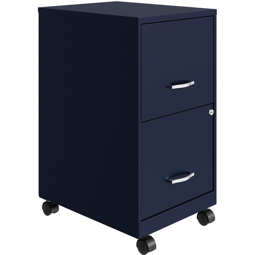 File, Vertical, Mobile, 2 Drawer, 18", Navy