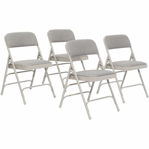 Chair, Fold, Padded, Gray 4/CT