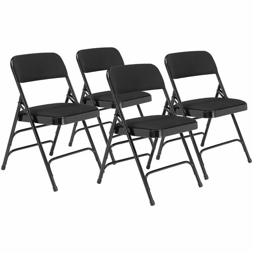 Chair, Fold, Padded, Black 4/CT