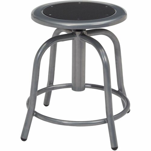 Stool, Adj Height, Steel/Gray