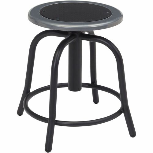 Stool, Adj Ht, Steel/Black