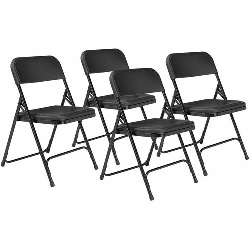 Chair, Fold, Plastic, Black 4/CT