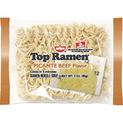 Noodles, Ramen, Beef Picante, No MSG, Cup, 2.5 oz 24/CT