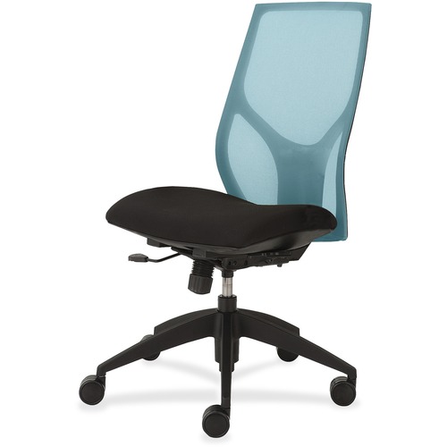 Task Chair, Simple Synchro, Armless, 25" x 26" x 39"-46", AA/Onyx